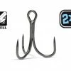 VMC - 7554B 2X-Strong Inline Treble Hooks (Barbless)