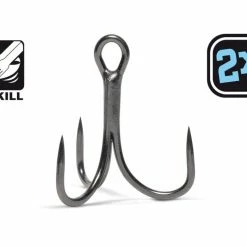 VMC - 7554B 2X-Strong Inline Treble Hooks (Barbless)