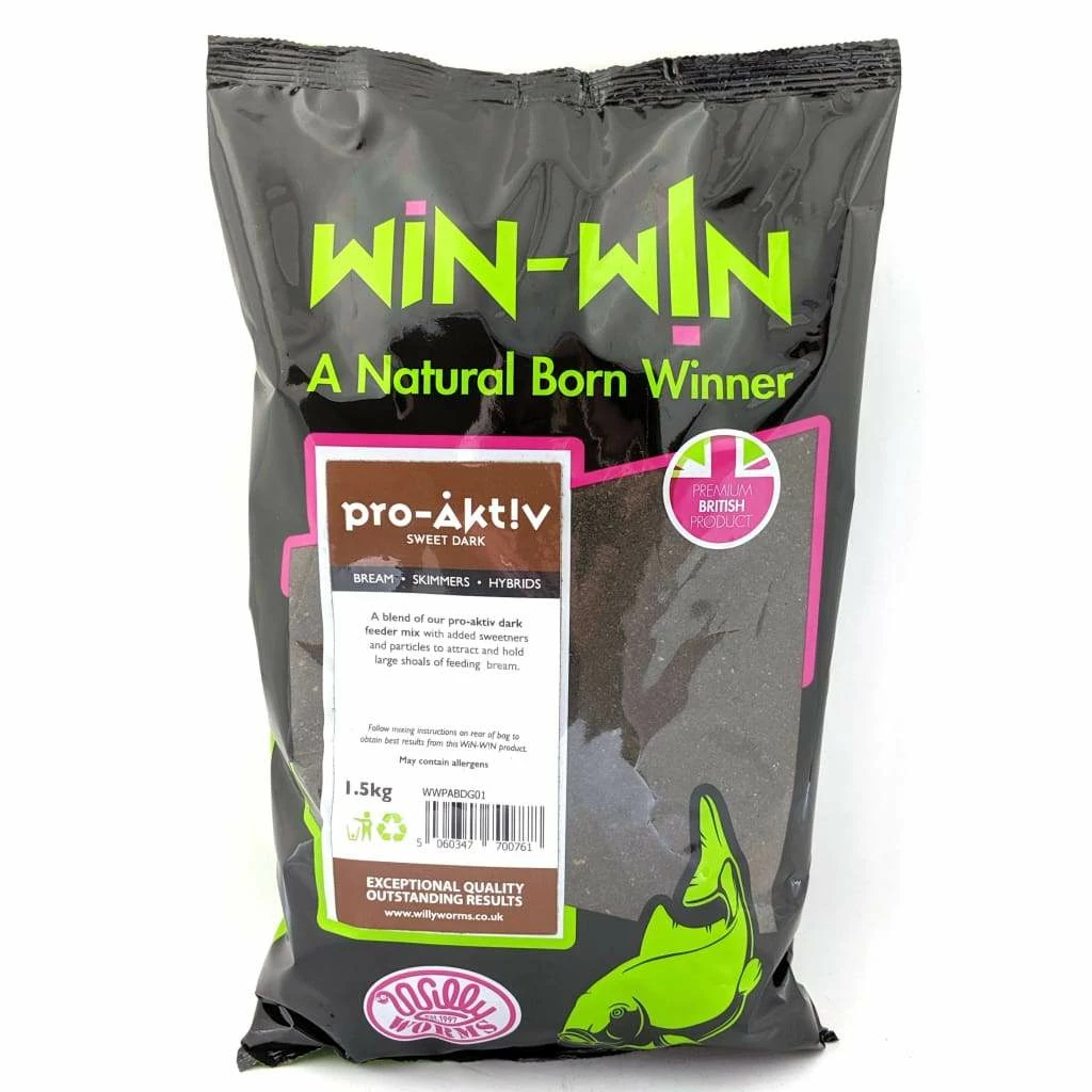 Brand new ๐ Fishing Bait Win-Win Pro-Aktiv Sweet Dark 1.5kg ๐ฅ 1 Fishing Bait Win-Win Pro-Aktiv Sweet Dark 1.5kg